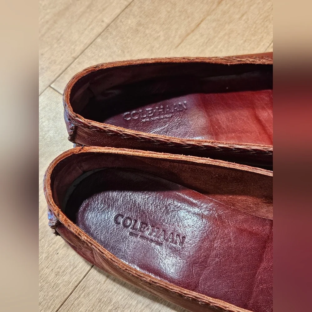​COLE HAAN Men’s 10.5 M Burgundy Leather Kiltie Tassel Loafers | Pinch Heritage